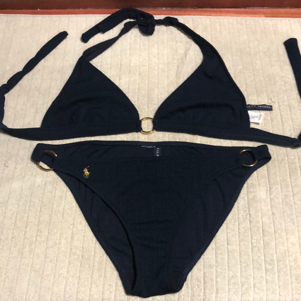 Ralph Lauren navy blue bikini